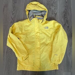 The north face kids yellow HyVent nylon jacket